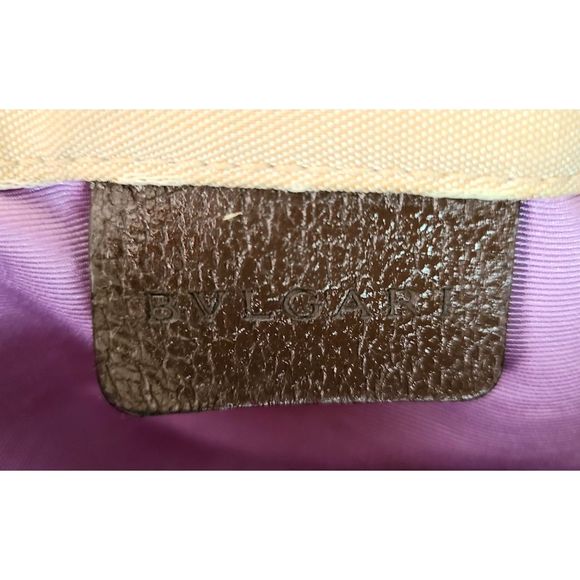 BVLGARI| Logo Mania Canvas and Leather Tote Bag| Women's Bag - Picture 10 of 13